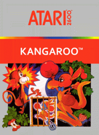 Kangaroo Atari 2600  box art